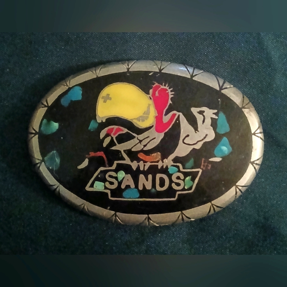 Vintage Sands Belt Buckle with Colorful Design